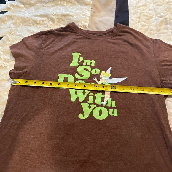 Vintage Disney Tinker Bell xl t-shirt vgc I am so done with you. - Picture 6 of 6